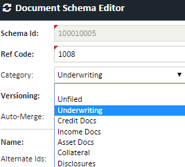 Document Schema Editor