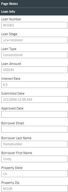Loan Info Tab 2