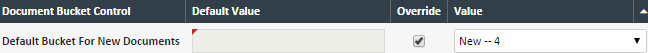 Document Bucket Control