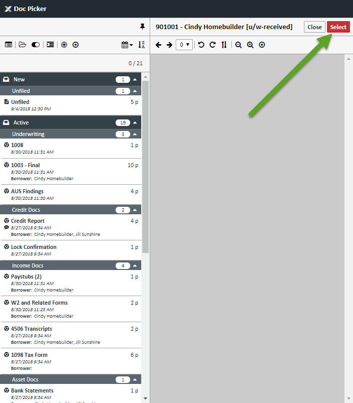 Select Documents To Merge