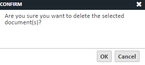 Document Delete Confirmation